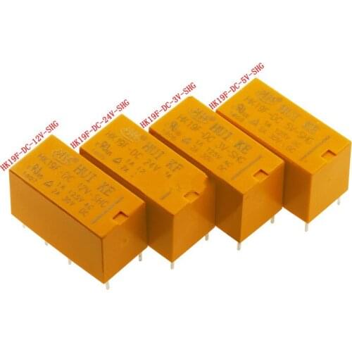 5pcs HK19F-DC5V-SHG HK19F-DC12V-SHG HK19F-DC24V-SHG 3V Relay