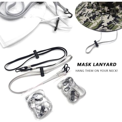 70cm Polyester Mask Hanging Ropes Face Mask Lanyard Fashion Adjustable Anti-slip Sunglasses Chains Traceless Ear Hanging Ropes