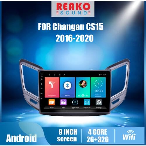 REAKOSOUND for Changan CS15 2016-2020 2 DIN 9 INCH Android Car Multimedia Player Autoradio GPS Navigation BT WIFI FM Head Unit