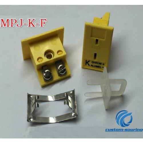 Free shipping 10pc Original MPJ-K-F K type thermocouple socket Pannel Thermocouple Connector K