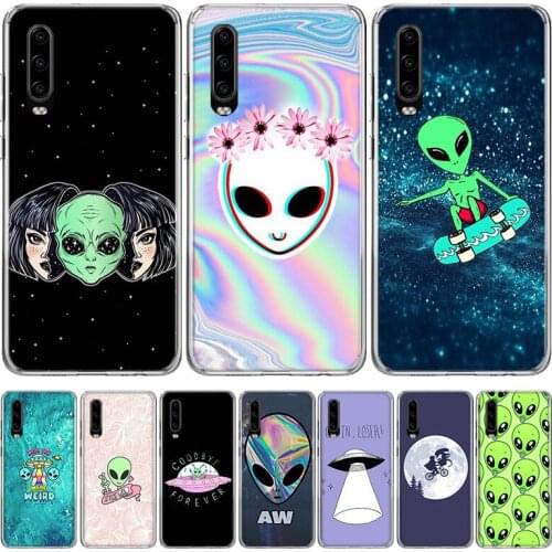 Alien Believe UFO ET cute Phone Case for Huawei P40 P30 P20 Mate 30 20 10 Pro P10 Lite P Smart Z + 2019 Gift Coque Cover Capa