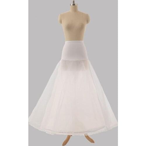 Long Tulle Wedding Petticoat Black A Line Cheap Bridal Underskirt Enaguas Para Vestidos De Novia