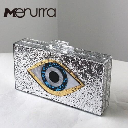 Limited TOP Quality Bling Eye Acrylic Luxury handbag Shoulder Evening Bag Designer New Clutch Phone Cosmetics Party Bags Purse