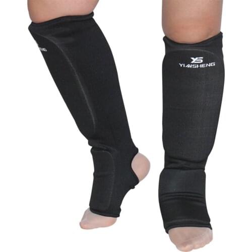 Cotton Boxing shin guards MMA instep ankle protector foot protection TKD kickboxing pad Muaythai Training Leg support protectors