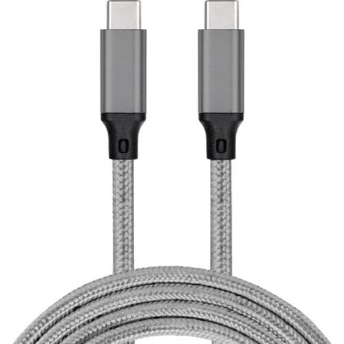 Double head 3.1Type-C to USB C data cable 4K projection screen 5APD100WC male to C male E-Marker fast charging cable