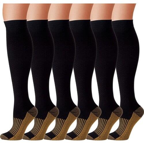 Compression Stockings Atheletic Promotion Slimming Compression Socks Anti-Fatigue Blood Circulation Comfortable Black Color Sock