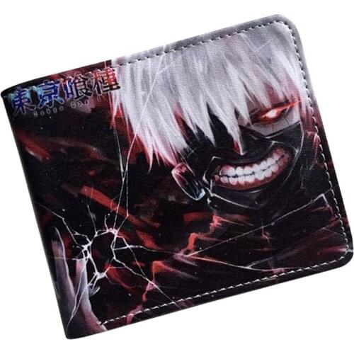 Tokyo Ghoul/One Piece Anime Wallet With Coin Pocket Japanese Animation Anime Manga Credit Card Holder Purse