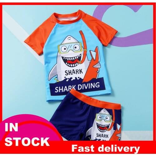 4# Swimsuit For Boy Swimsuit Kids Letter Swimwear O-neck Short Sleeve Swimsuit Summer Swimwear And Surfwear Купальник Детский