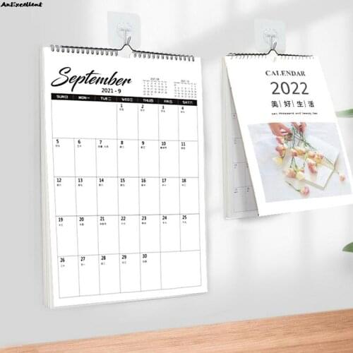 Cute Simple 2022 Monthly Calendar Punch Card Plan This Hanging Calendar Large Grid Note For Home Office Wall Decorations
