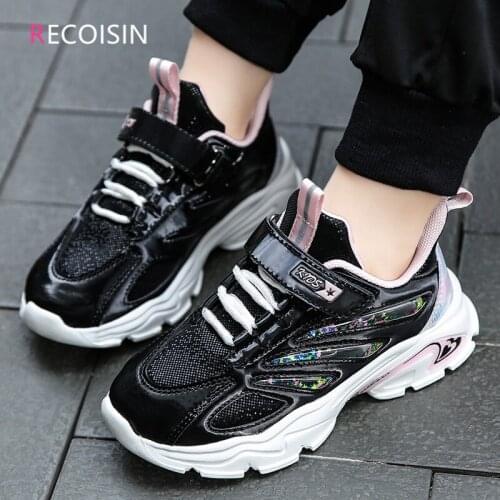 RECOISIN Fashion Kids Shoes Girls Breathable Comfortable Running Sports Shoes For Girls High Quality Casual Children Girls Shoes