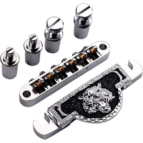 Roller Saddle Bridge Taiiece Studs for Electric Guitar Part, 99 x 29 x 13.5mm