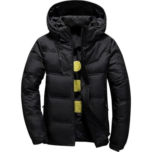 Men Winter Autumn Short Down Jacket Warm Thicken Hooded Outwear Coat hommes veste