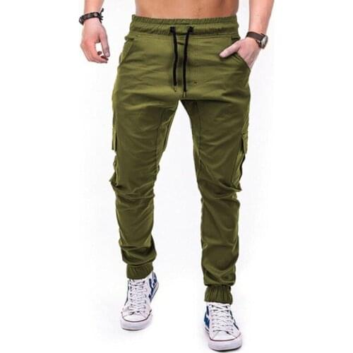 Man Pants Solid Casual Pants Mens Loose Cargo Pants Streetwear Sweatpants Trousers for Men Clothing