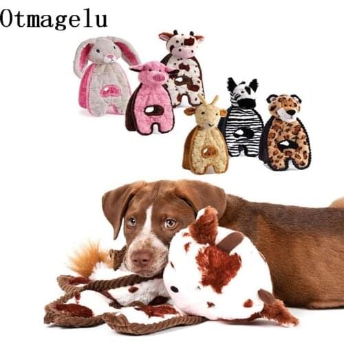 Soft Animal Plush Dog Toy Interactive Toy For large Dog Puppy Cat Funny Bite Resistant Chew Squeaker Puzzle Pet Accessories Toys