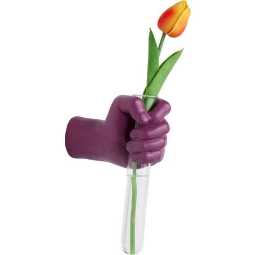 NORDIC MURAL CREATIVE LIVING ROOM INTERIOR ENTRANCE WALL HAND HOLDING HYDROPONIC GLASS VASE HOME WALL DECORATION ACCESSORIES