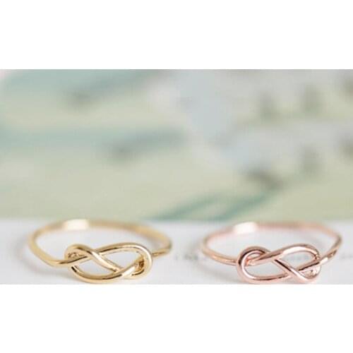 Wholesale 10 pcs/lot Kpop Heart Knot Ring Mix Color Promotion Fashion Women Rings Jewelry Free Shipping