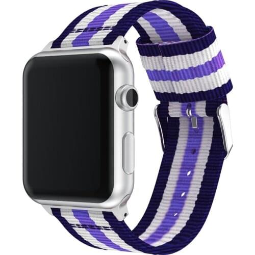 Nato strap For Apple Watch band 42mm/44mm iwatch band 38mm/40mm apple watch 4 3 correa woven nylon wrist bracelet Accessories