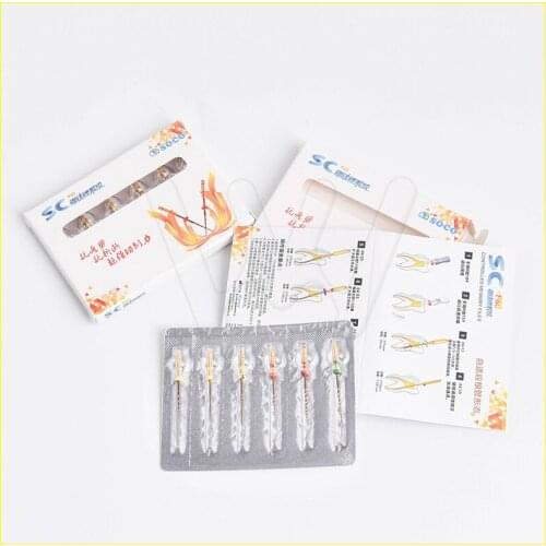 SC-PRO Dental Controlled Memory NITI Files 21mm mixed 6Pcs