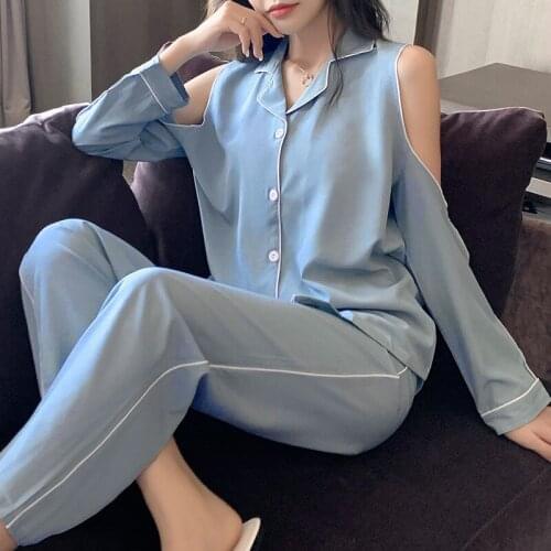 Sexy pajamas women Korean style strapless loose solid color shirt home service suit bathrobe fashion bath robe pyjamas sleepwear