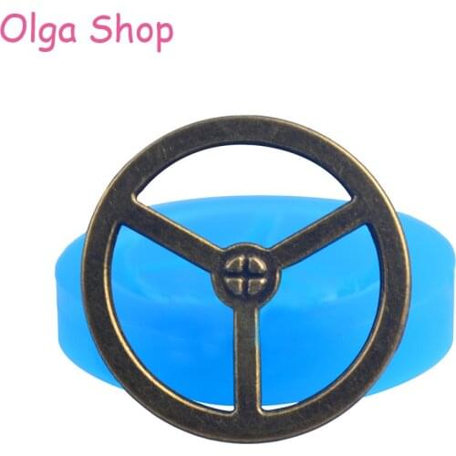 ST006 Gears Steampunk Mold Gothic Jewelry DIY Resin Clay Moulds Silicone Flexible Mold 33mm - Air Dry Polymer Clay Molds