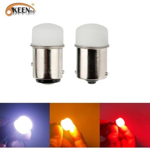 OKEEN 2pcs P21W P21 5W LED Bulb 1156 1157 BA15S BAY15D Led Car Signal Lamp DRL Daytime Running Light 12V Auto Reverse Lights Red