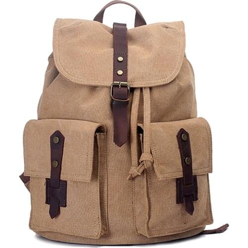 Cloth Bag New Style Casual Canvas Backpack Student School Bag Retro Backpack Outdoor Sports Travel Bag