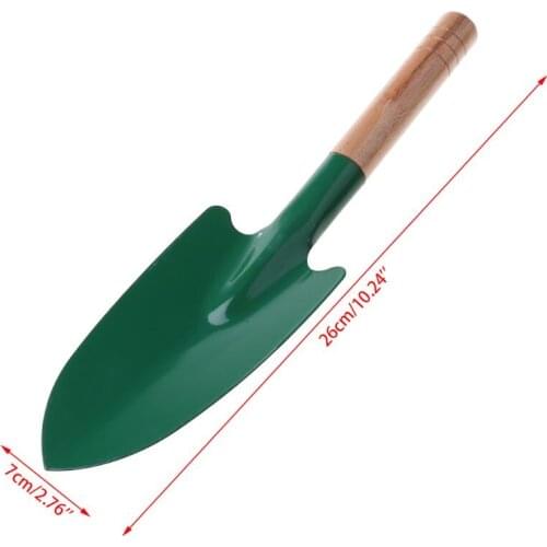 Wooden Handle Reinforced Gardening Shovel Loose Soil Planting Easy Use