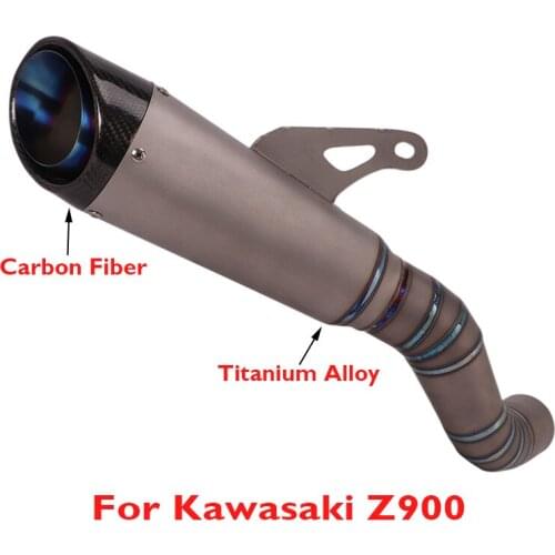 Motorcycle Exhaust System Muffler Escape Silencer Modified Exhaust Pipe Kit Tip for Kawasaki Z900 Slip on Z900