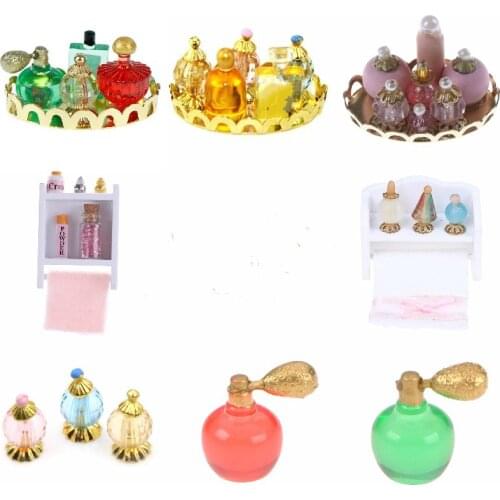 1/12 Scale Perfume Tray Miniature Furniture Model Mini Dollhouse Furniture Doll Bedroom Bath Dolls House