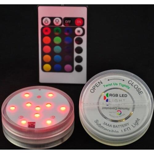 1 Piece /lot High Quality RGB Submersible LED Centerpiece Light Base Display For Flower Arrangements