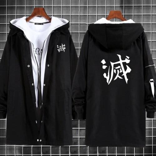 12 Styles Anime Demon Slayer Cosplay Costume Hashibira Inosuke Rengoku Kyoujurou Trench Overcoat Black Green Outfits Woman Man