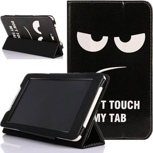 Free Screen Film for Prestigio Wize 4137 1157 4G 7 Inch Tablet PC Tri-Folded Standing Case Magnetic Cover