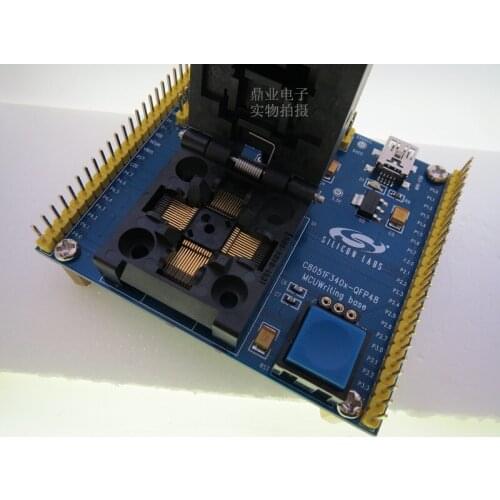 Clamshell C8051F340F240/1/2/3/4/5/6/7 LQFP48 IC Burning seat Adapter testing seat Test Socket test bench in stock free ship