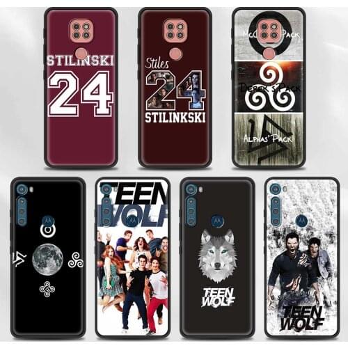 Teen wolf 24 Case for Moto G Stylus(2021) G30 G10 G9 G8 Plus Power Lite Play One Fusion Hyper Edge E6s Black Cover