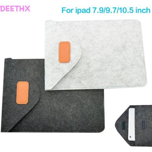 7.9 inch Felt Sleeve Bag Case For iPad mini 1/2/3/4 Tablet Cover Pouch PC Bag,9.7" for ipad 2/3/4,new 9.7,pro 9.7/10.5,Air1/2