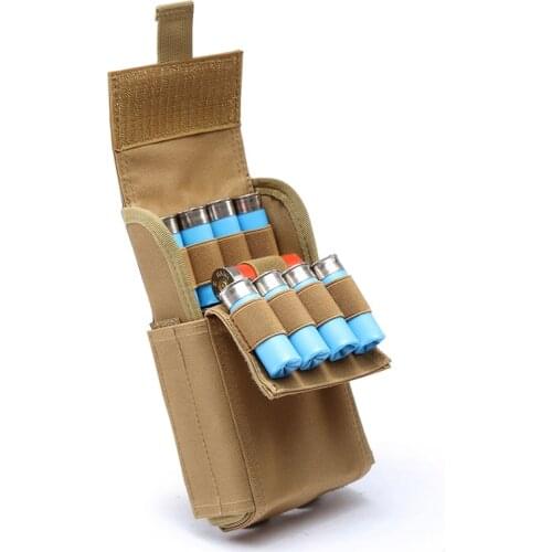 Tactical Ammo Bags Molle Pouch 25 Round 12GA 12 Gauge Ammo Shells Reload Magazine Pouches Hunting Tool Military Shooting Bag