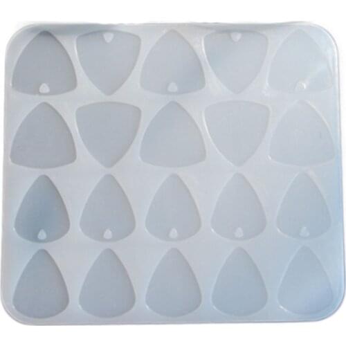 Handmade Guitar Picks Box Resin Mold Silicone Plectrums Mold Guitar Bass Picks Keychain Pendant Jewelry Mold Craft Tools