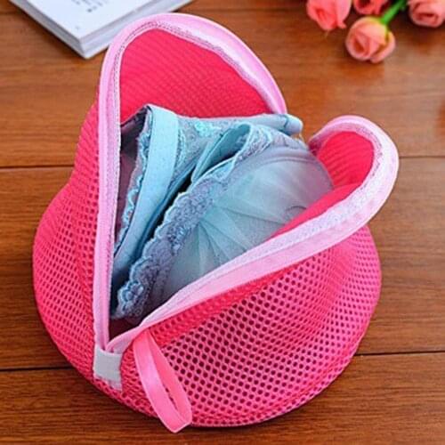 Pink Useful Convenient Bra Washer Laundry Bag Mesh Bags Pouch Basket Cleaning Underwear Pocket Clothes Washing Machine Dry Tool