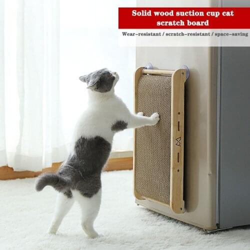 Pet Cat Scratching Board Solid Wood Cat Sofa Cat Supplies Cat Litter Cat Toy Pad Wear-resistant And Bite-resistant