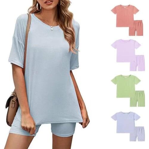 Kids Tales Family Matching Summer Loungewear 2021 New Baby Boys Girls Cozy Lounge Set Homewear Kids Children Solid Leisure Suit