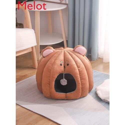 Cat Nest Closed Winter Warm Removable Washable Cat Bed Kennel Winter Four Seasons Universal Internet Celebrity Cat Pet Supplies