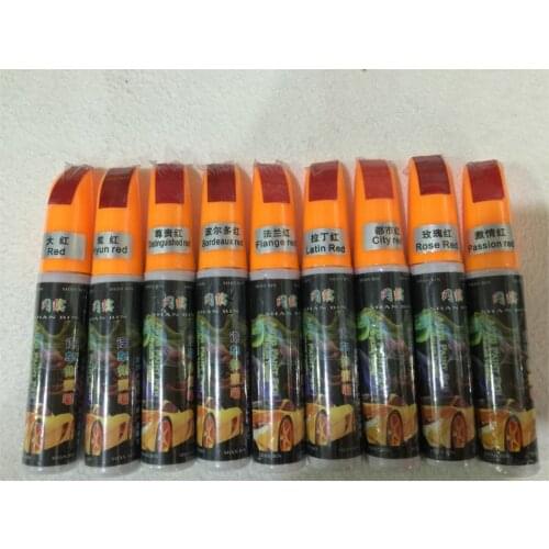 Red series-1pcs Colors Auto Car Coat Paint Pen Touch Up Scratch Clear Repair Remover Remove Tool