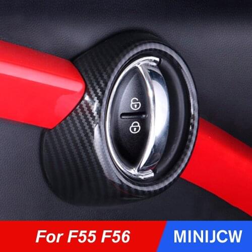 Car Door Handle Knob Cover Carbon Fiber Case Shell Housing For Mini Cooper One S JCW F55 F56 F57 Hatchback Car Accessories