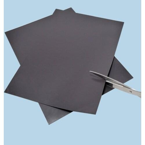 A4 Black Magnetic Mats for Refrigerator Photo and Picture Cutting Die Craft Magnetic on One Side thick 0.5mm
