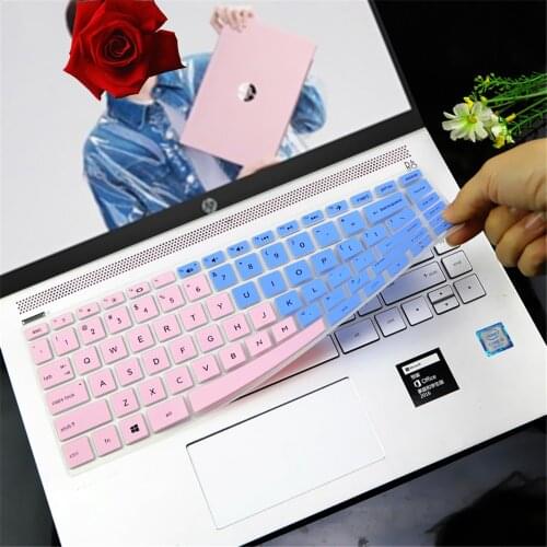 Multicolor Laptop Keyboard Protector for HP14q-cs0001TX Silicone 14'' Anti-dust I5-8250U Keyboard Cover Skin Office Desk Set