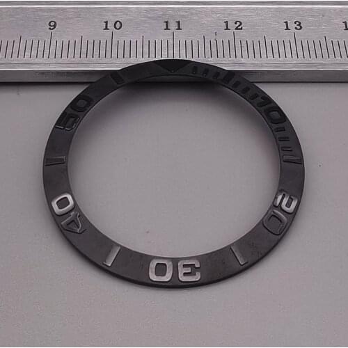 Mod SKX007 RLX Watch Parts 38mm Black Sloping Design Fashion Ceramic Bezel Insert Fit For RLX Seiko 007 009 NH35 NH36 Movement