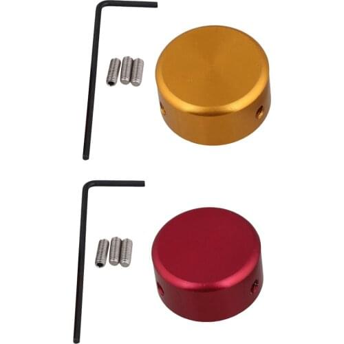 Set of 2 Aluminum Alloy Guitar Foot Nail Cap Stomp Cap for Guitar Effects Pedal