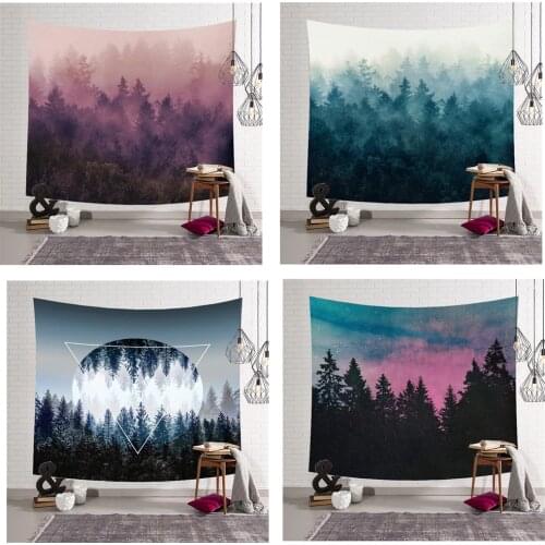 Large 150*200cm Wall Hanging Mandala Tapestry Yoga Mat Sleeping Pad Forest Paisley Polyester Throw Boho Decor Mandala Tapestry