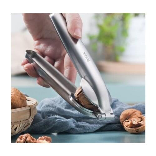Stainless Steel Nut Opener 2 in 1 Quick Chestnut Clip Walnut Pliers Metal NutCracker Sheller Cutter Gadgets Kitchen Tools