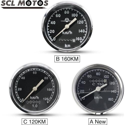 SCL MOTOS New 120/Km 160/km Ural CJ K 750 Motorcycle Speedometer with Headlight Turn Light For Bmw R1 R12 R50 R71 M72 Moto Parts